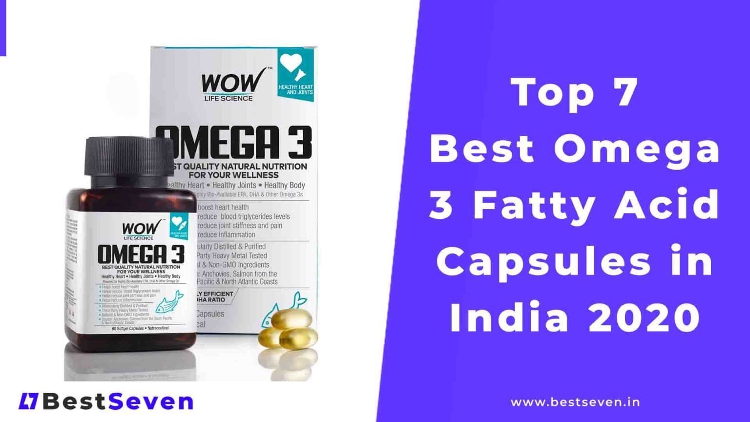 Top 7 Best Omega 3 Fatty Acid Capsules In India (2022) [Reviews]